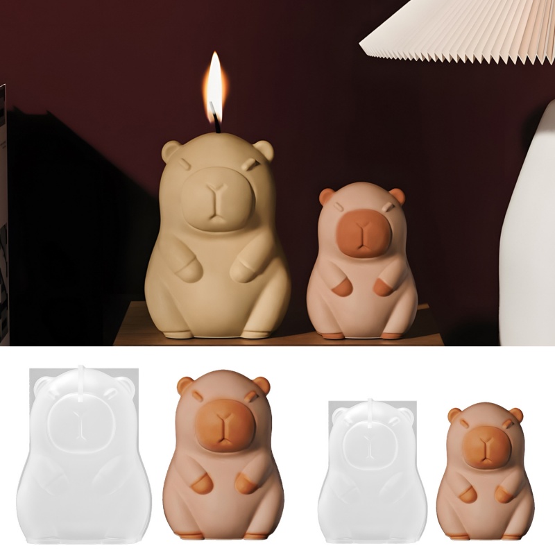 Candle Making Things - Cetakan Silikon Memanggang Puding Kapibara DIY