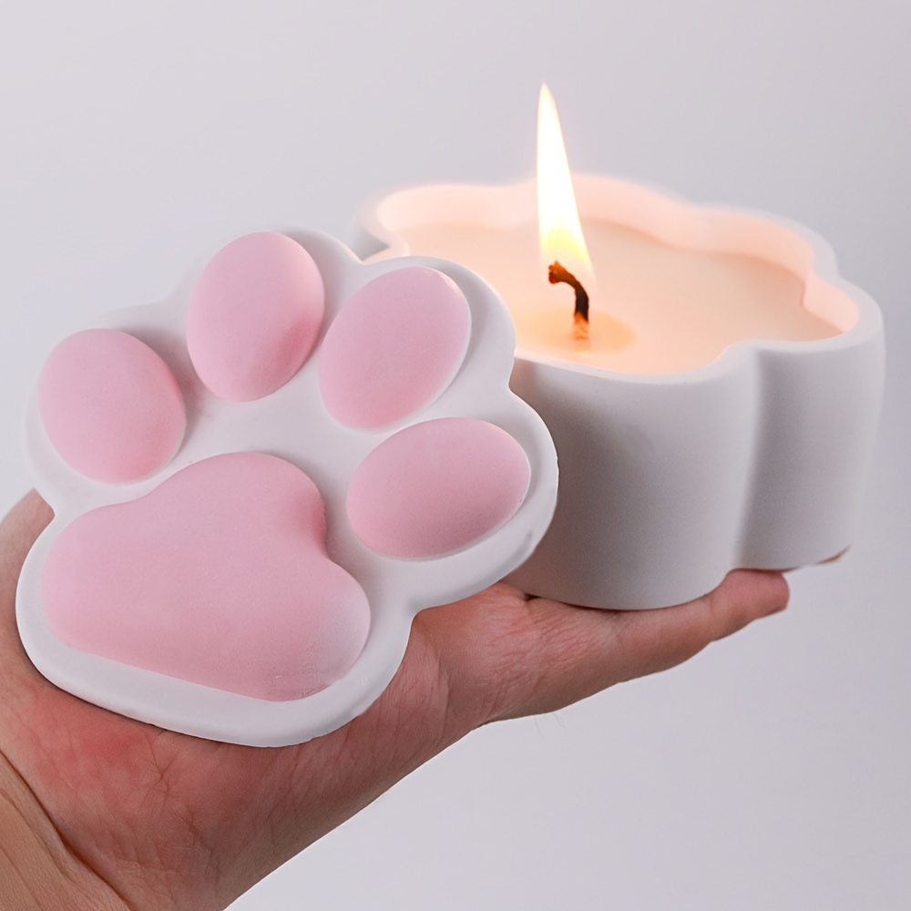 Candle Making Pot - Kotak Penyimpanan Cakar Kucing Cetakan Silikon