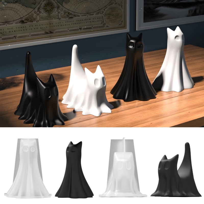 Candle Making Things - Cetakan Silikon Plester Ornamen Desktop Halloween