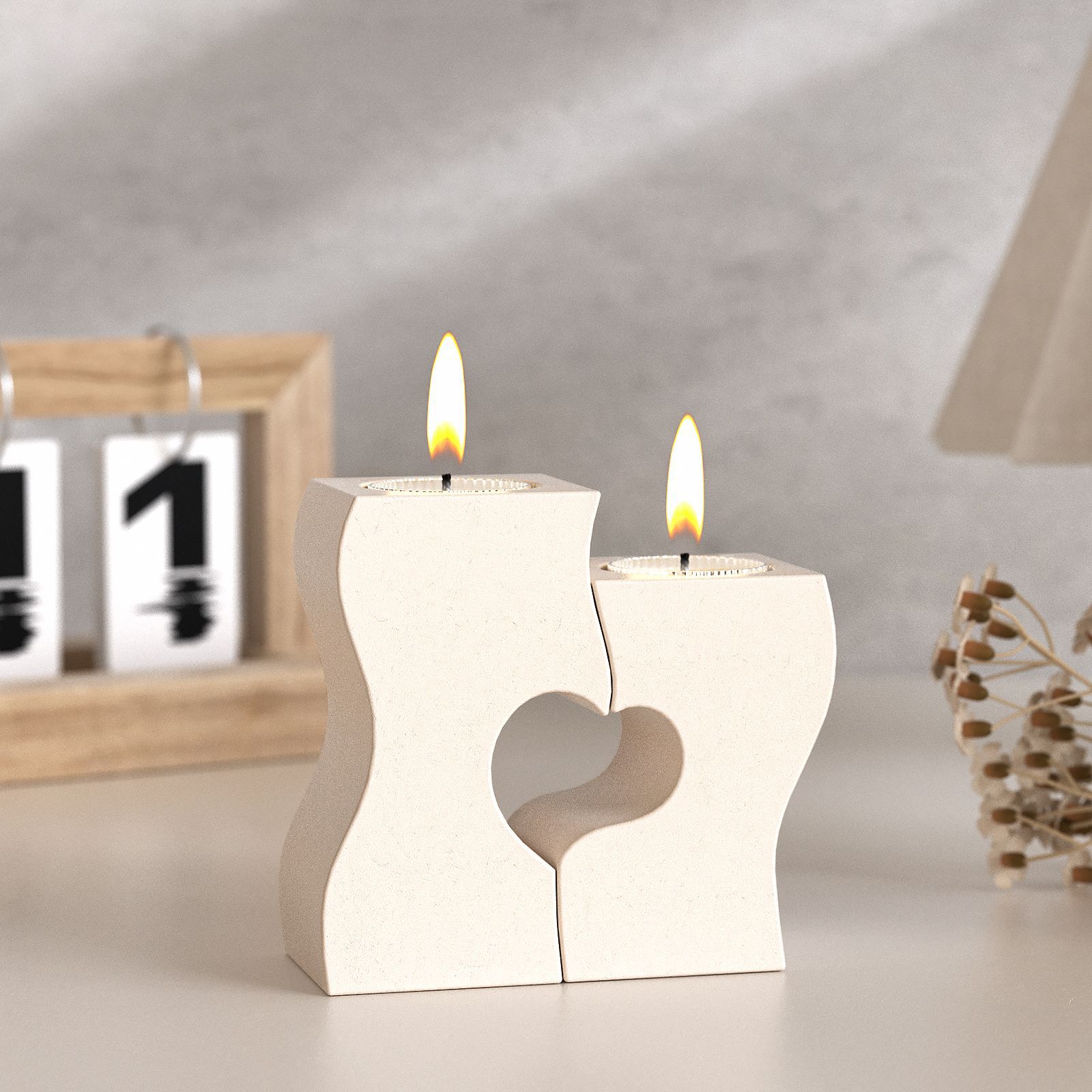 Candle Making Things - S Cetakan Silikon Lilin Hati DIY