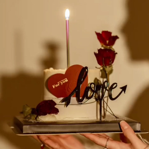 Paraffin Candle Wax - Lilin ulang tahun pensil titik-titik emas