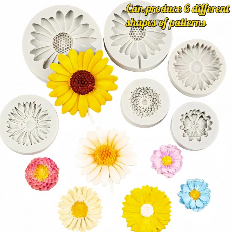 6 Buah, Cetakan Silikon Bunga  - Candle Making Things ulasan dan harga