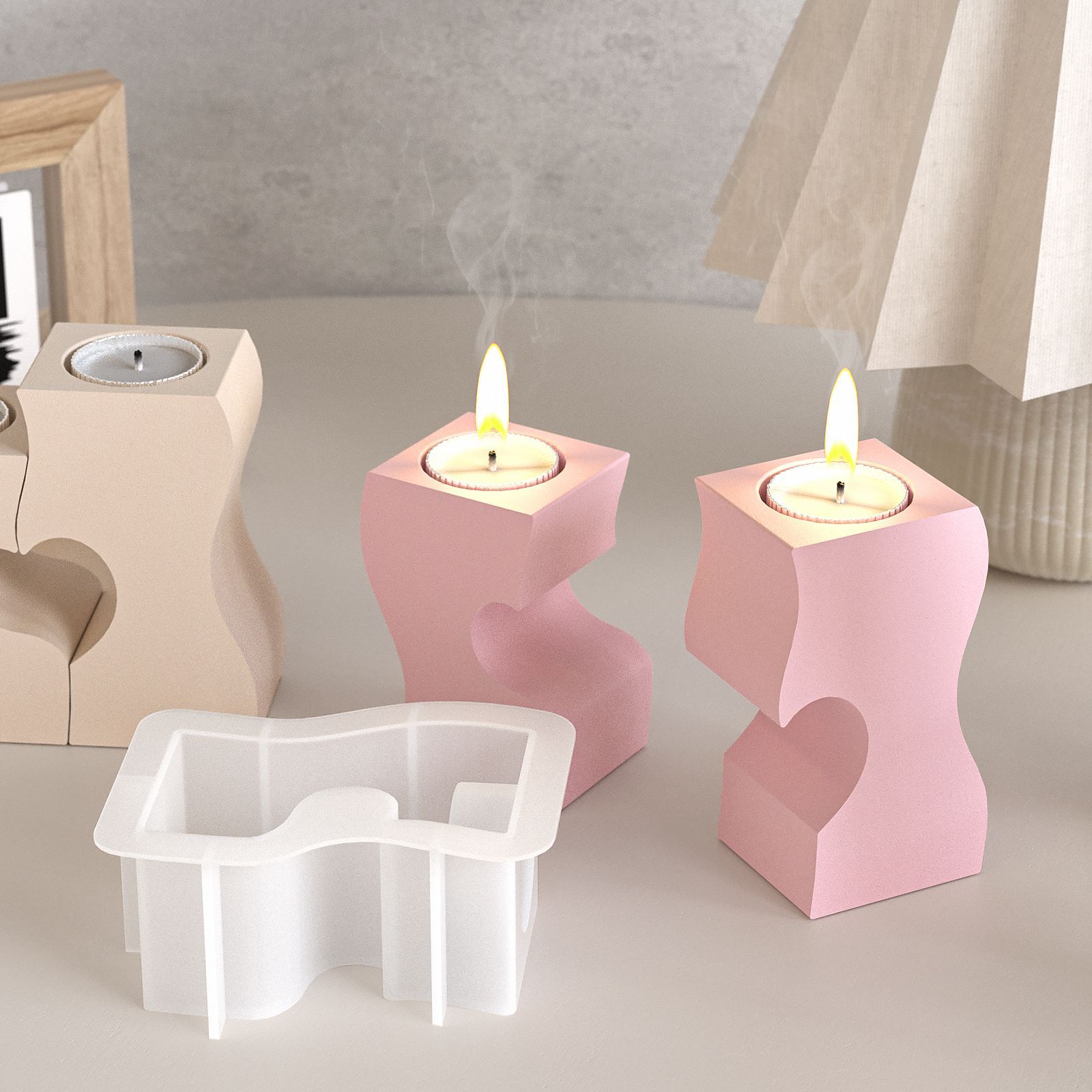 S Cetakan Silikon Lilin Hati D - Candle Making Things ulasan dan harga