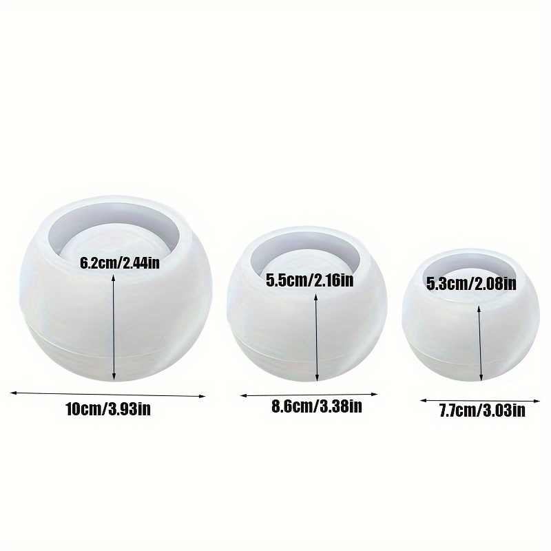 3pcs-Cetakan Pot Bunga Bulat S - Candle Making Pot ulasan dan harga